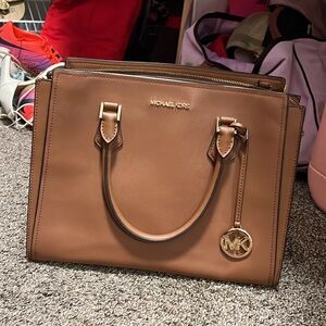 Brown real MK purse like new